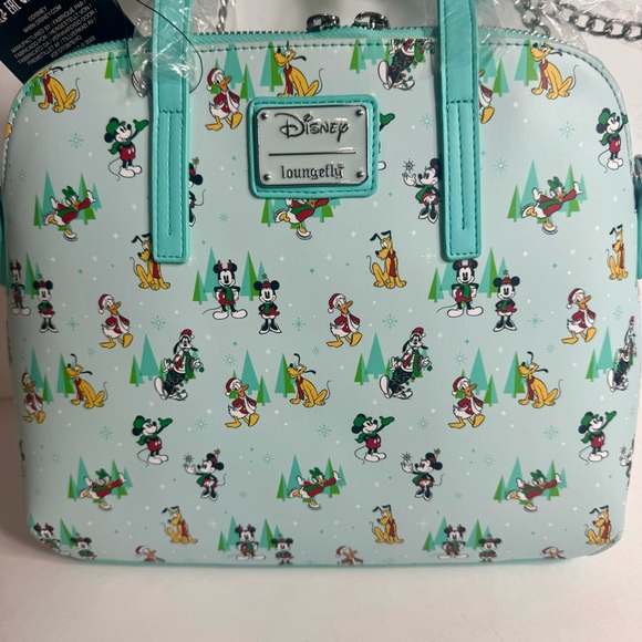 NWT. Loungefly Disney Holiday Christmas winter Sensational Six Crossbody Bag. - Picture 2 of 12